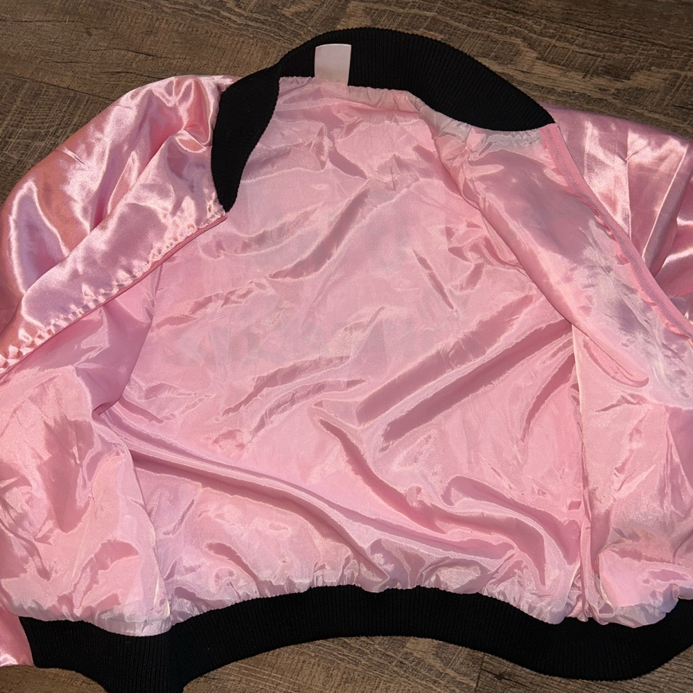 Pink Sweeties Women's Pink Satin Jacket - Picture 4 of 5